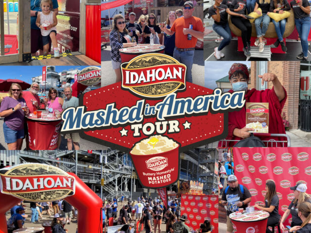 Idahoan Mashed in American Tour - testimonial 1 A collage of pictures from the experiential marketing event from Entertainment 3Sixty for Idahoan potatoes Mashed in America Tour.