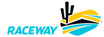 Phoenix Raceway Phoenix Raceway logo with turquoise, yellow, black and white.